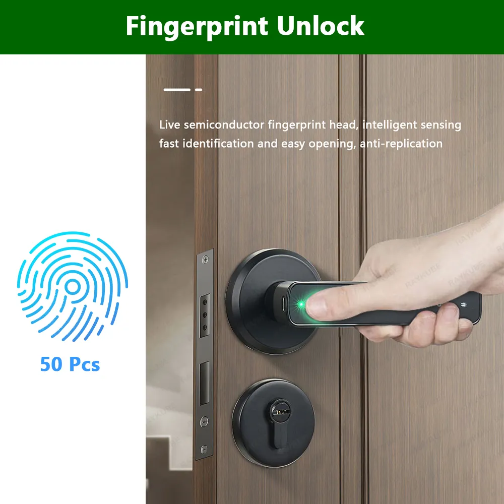 RAYKUBE-M3-Tuya-BLE-Digital-Fingerprint-Door-Lock-Electronic-Lock-with-60-70mm-Latch-Keys-Smartlife-3