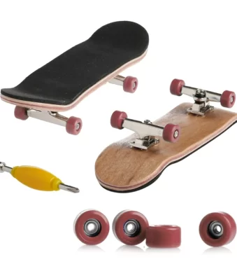 1Set-Wooden-Deck-Fingerboard-Skateboard-Sport-Games-Kids-Gift-Maple-Wood-Set-New
